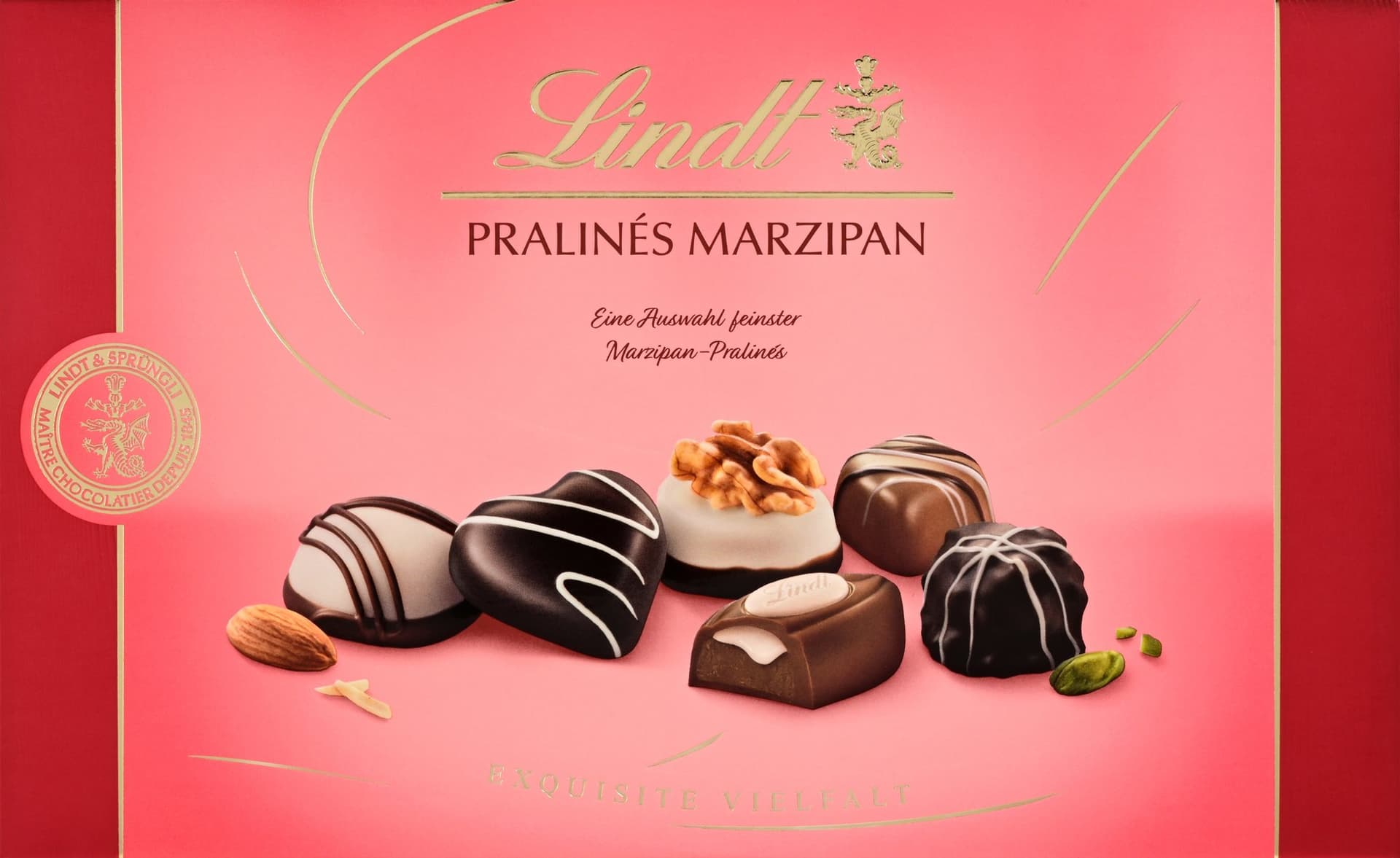 Lindt Bonboniéra čokoládové pralinky marcipánové 200 g - doporučení od Chytrej dárek (370 Kč)