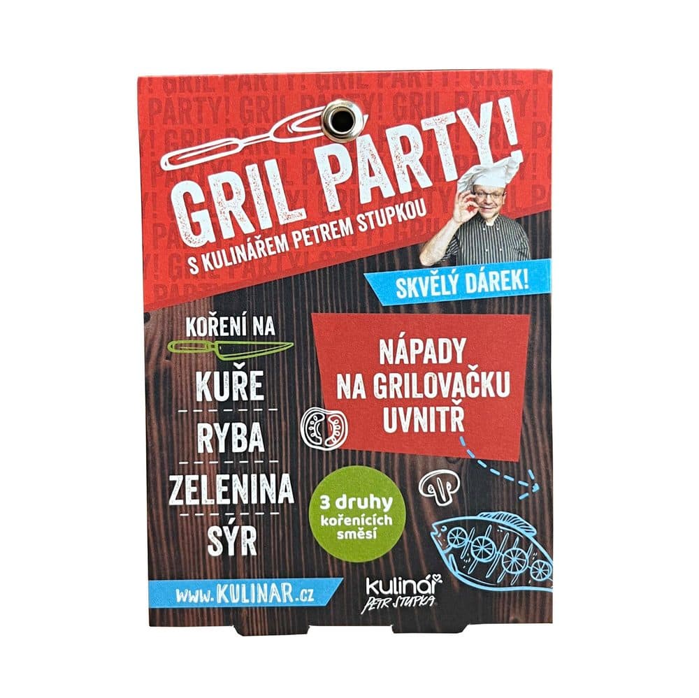 Kulinář Petr Stupka KOŘENÍ GRIL PARTY RED 3X20G - doporučení od Chytrej dárek (109 Kč)