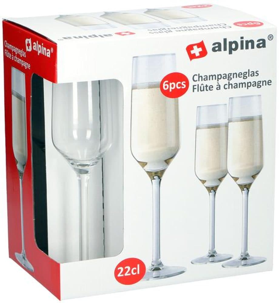 Sada skleniček na šampaňské Alpina 6 ks