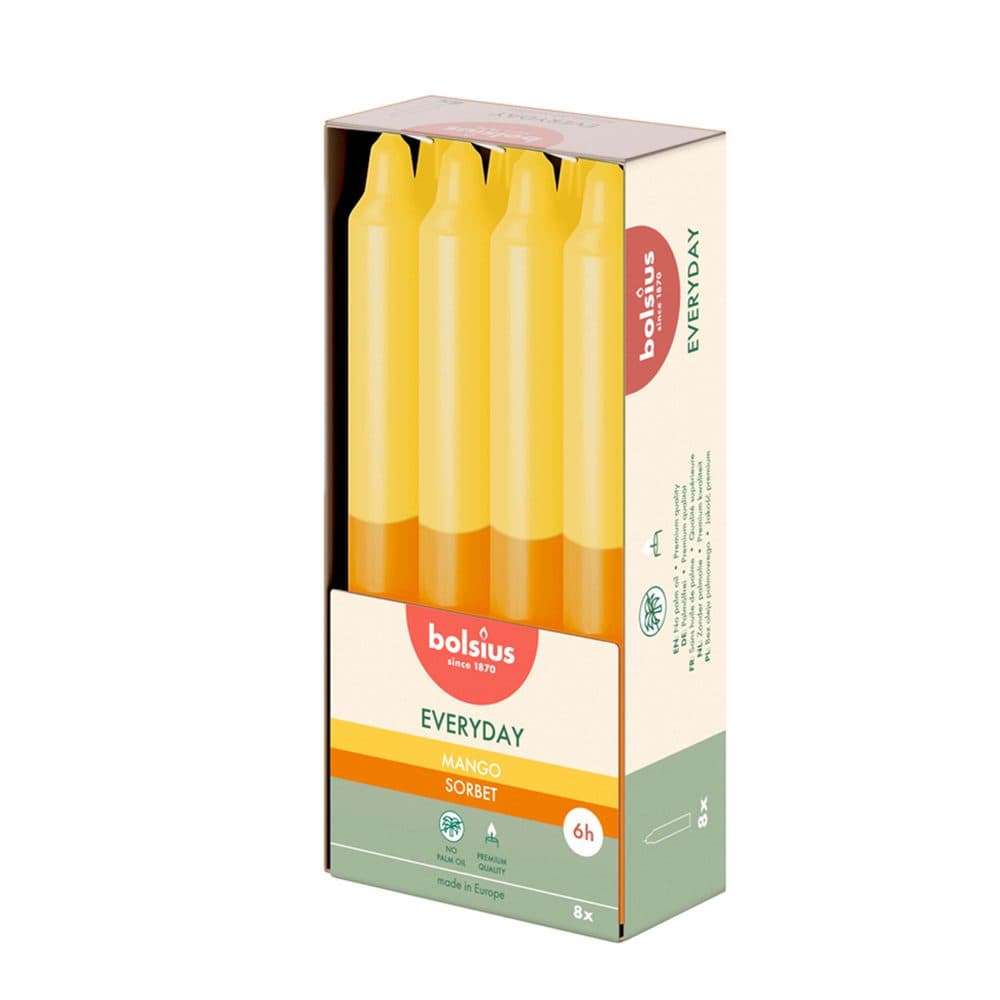 Bolsius SVÍČKA KÓNICKÁ VONNÁ MANGO 180X21MM, 8KS - doporučení od Chytrej dárek (169 Kč)