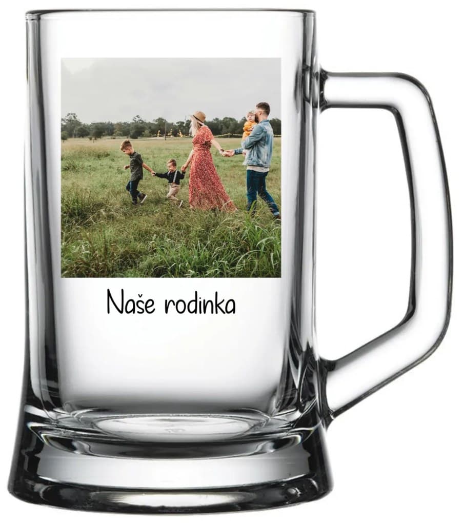 Personalizovaná pivní sklenice s fotografií - doporučení od Chytrej dárek (349 Kč)