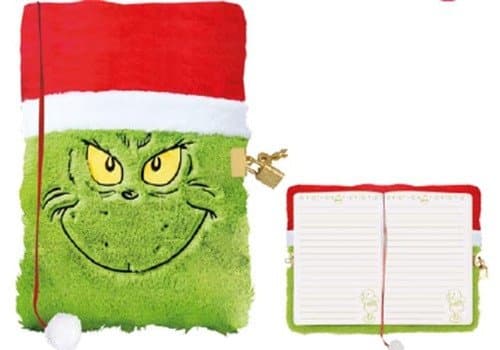 Plyšový diář se zámečkem The Grinch A5 - doporučení od Chytrej dárek (211 Kč)